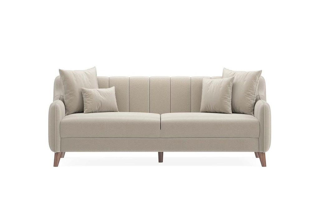 Taupe Colt Feather Fabia 3-Seater Sofa Bed with Storage