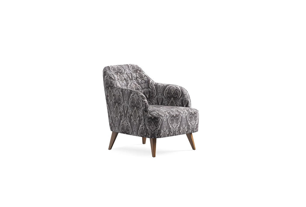 Brown Linen Sona Armchair