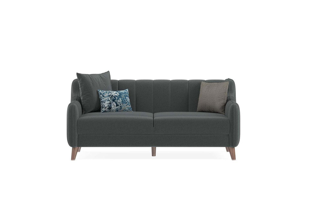 Dark Blue Velvet Fabia 2-Seater Sofa