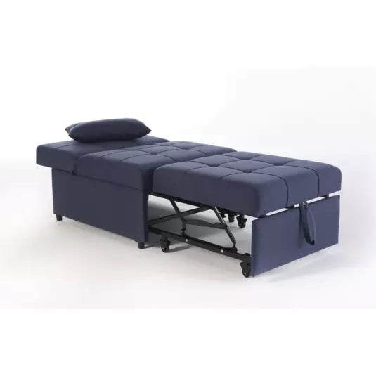 Corvet Navy Mello Pull Out Chair In A Box