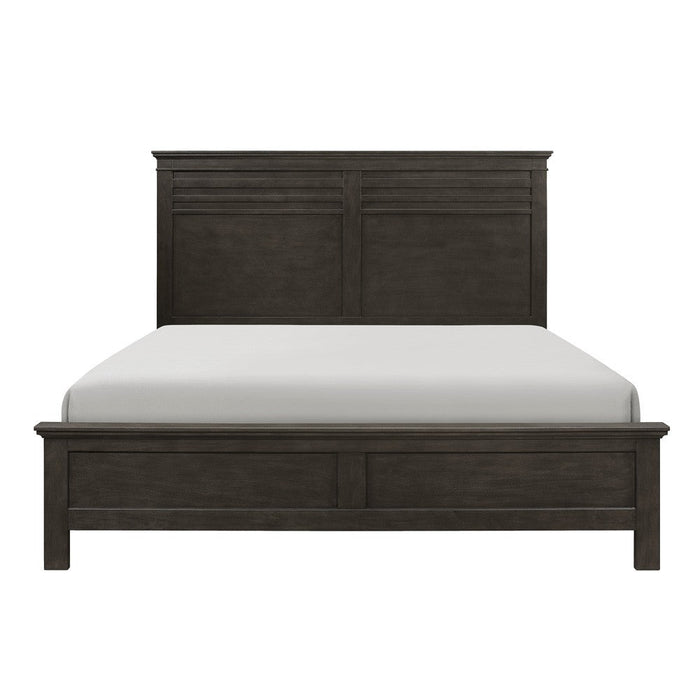 Blaire Farm Charcoal Gray King Panel Bed