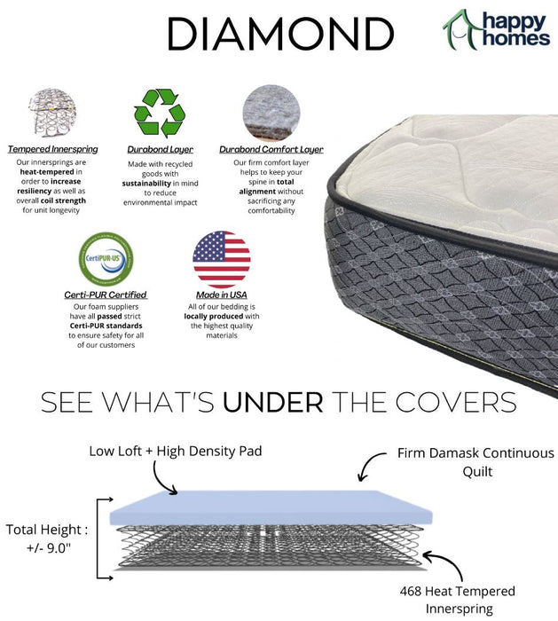 Diamond 9" Inner Spring King Mattress