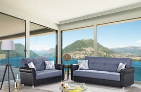 Avalon Plus Prusa Grey 2Pc Living Room Set