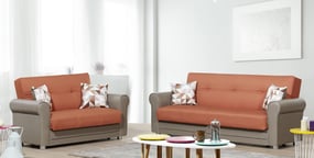 Avalon Plus Prusa Orange 2Pc Living Room Set