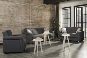 Harmony Gray 3Pc Living Room Set