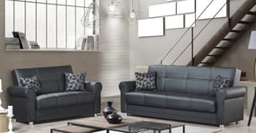Avalon Plus Zen Black 2Pc Living Room Set