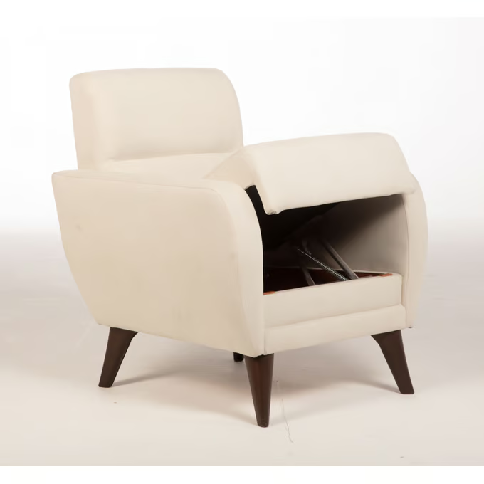 Zigana Beige Chair In A Box-Flexy W/ Storage