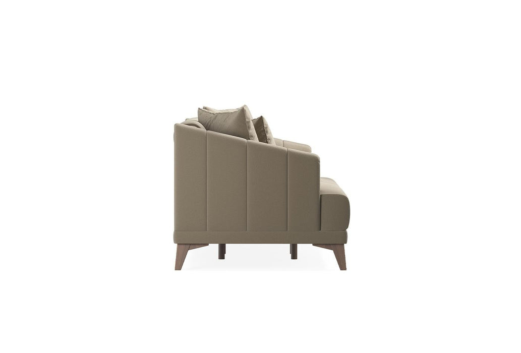 Light Brown Colt Feather Sona 3-Seater Sofa Bed