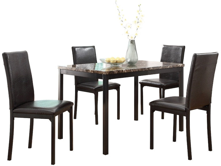 Tempe Brown/Black Side Chair, Set of 2