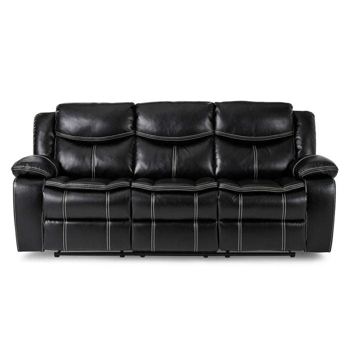 Bastrop Black Reclining Living Room Set