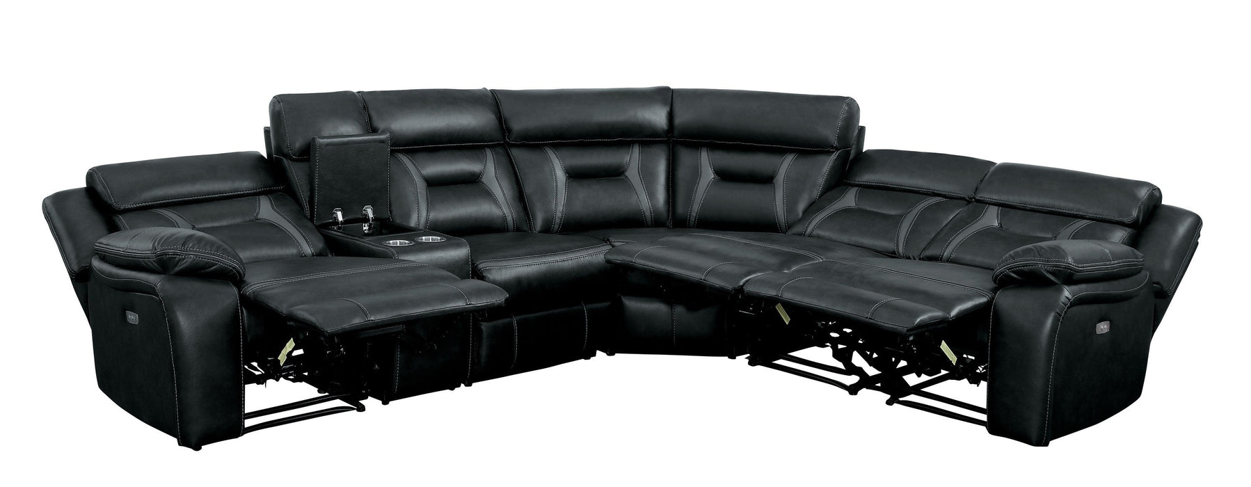 Amite Dark Gray Power Reclining Sectional