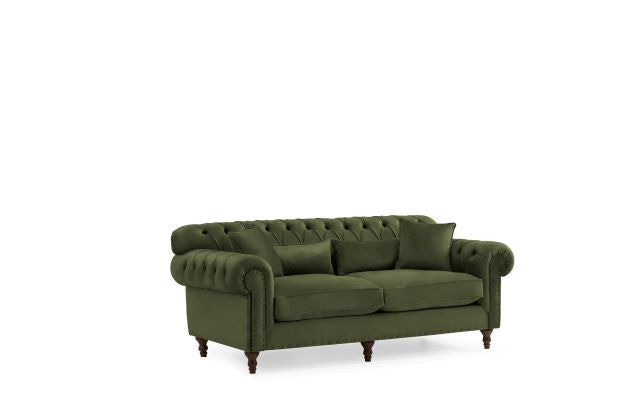 Eva Green Velvet Living Room Set