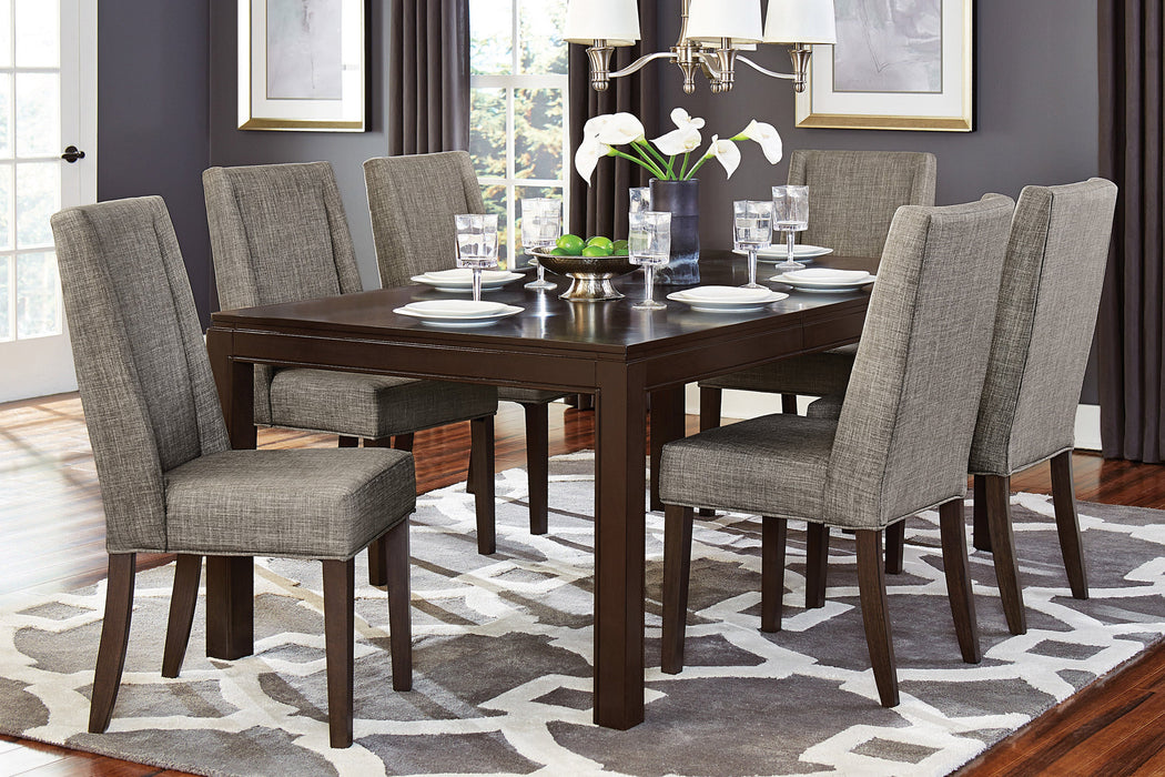 Kavanaugh Dark Brown Extendable Dining Set