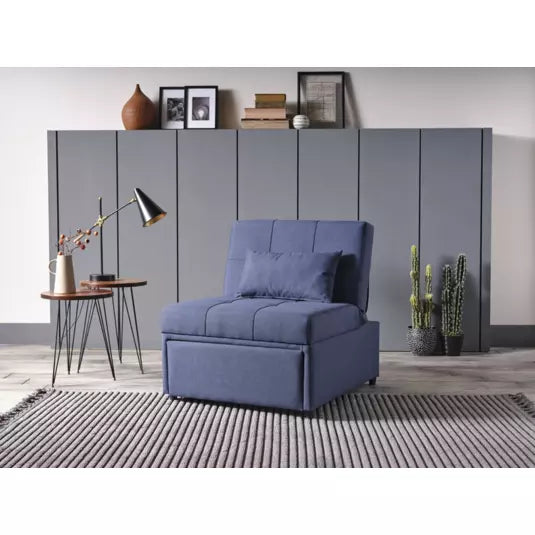 Corvet Navy Mello Pull Out Chair In A Box