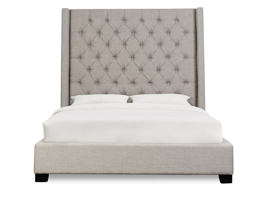 Melody Gray King Upholstered Bed