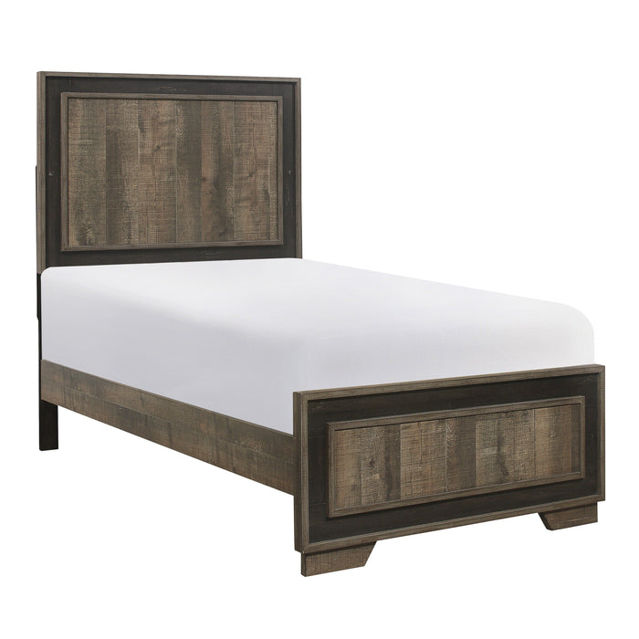 Ellendale Authentic Mahogany Twin Panel Bed