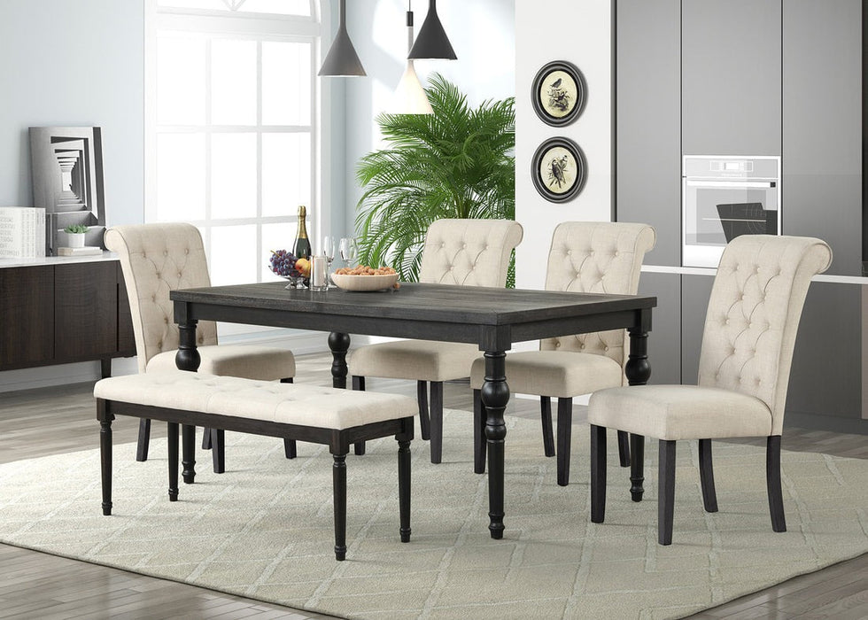 Farah Ivory 6-Piece Dining Set