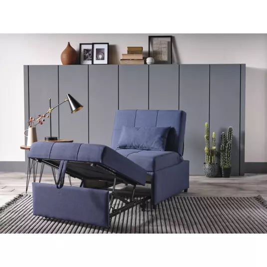 Corvet Navy Mello Pull Out Chair In A Box