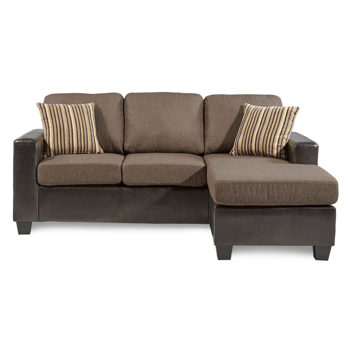 Slater Grayish Brown Reversible Sofa Chaise