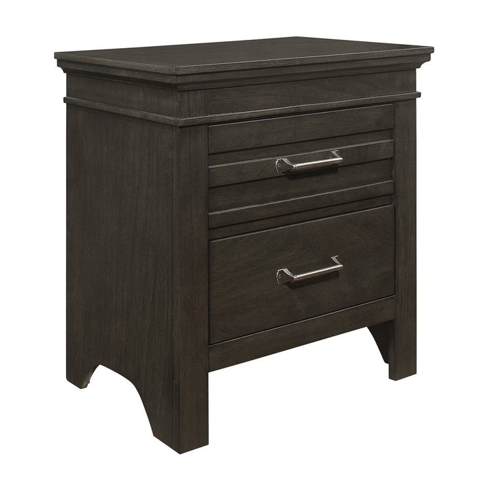 Blaire Farm Charcoal Gray Nightstand