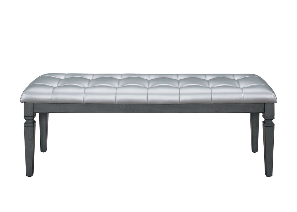 Allura Gray Bedroom Bench