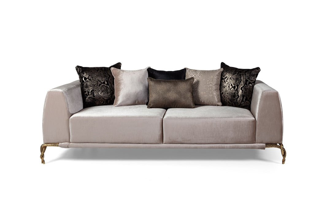 Giselle Ivory Velvet Sofa & Loveseat