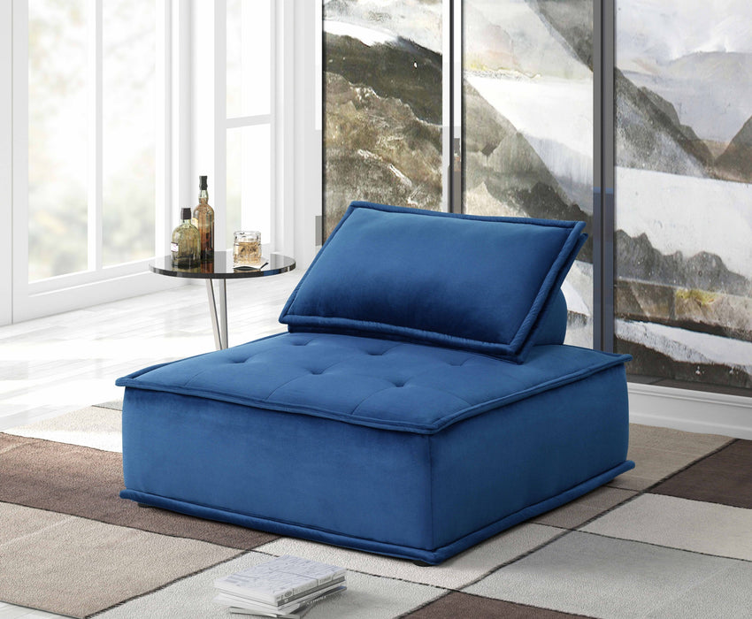 Happy Blue Modular Accent Chair