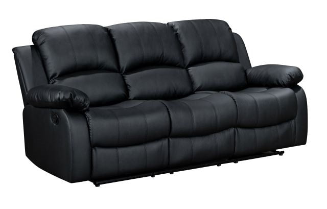 Henry Black 3-Piece Reclining Living Room