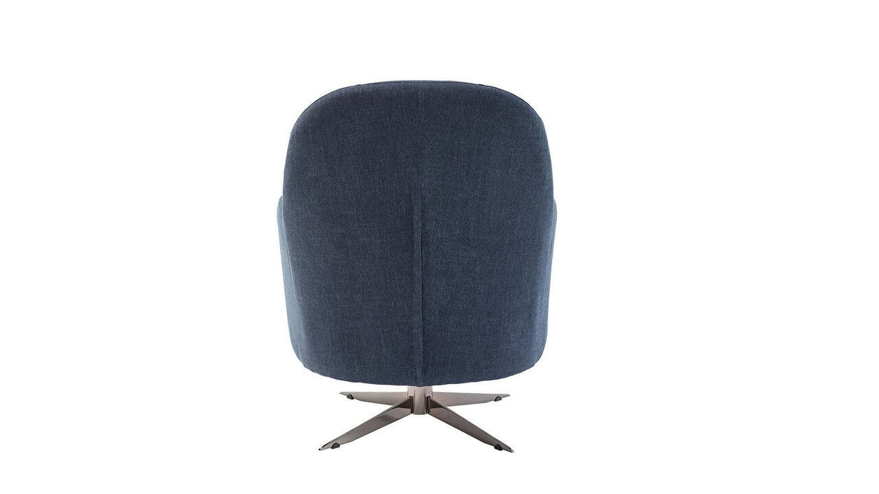 Sanvella Swivel Chair (Linen Navy)