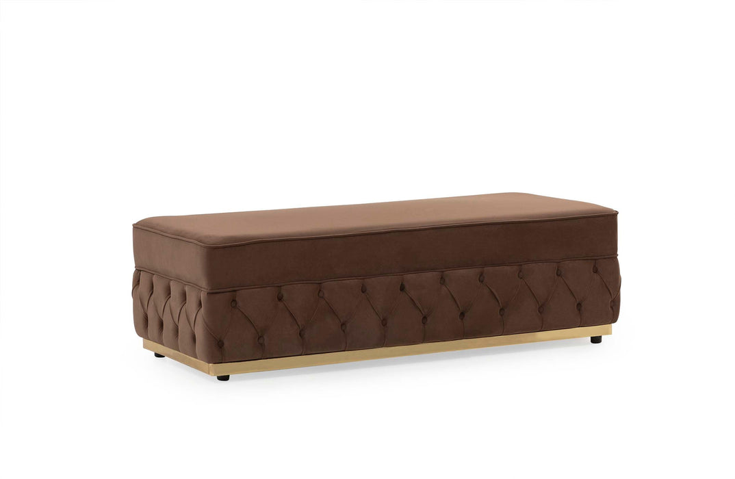 Jester Mocha Velvet Double Chaise Sectional