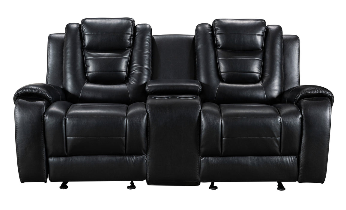 Jordan Black 3-Piece Reclining Sectional