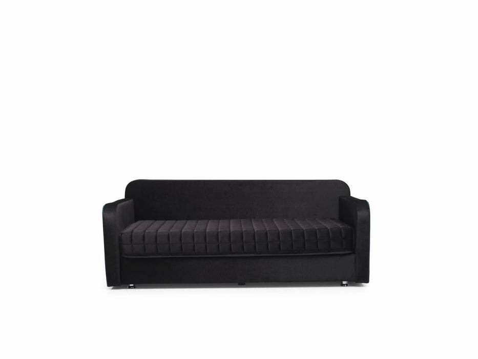 Leptis Black Storage Twin Sofa Sleeper