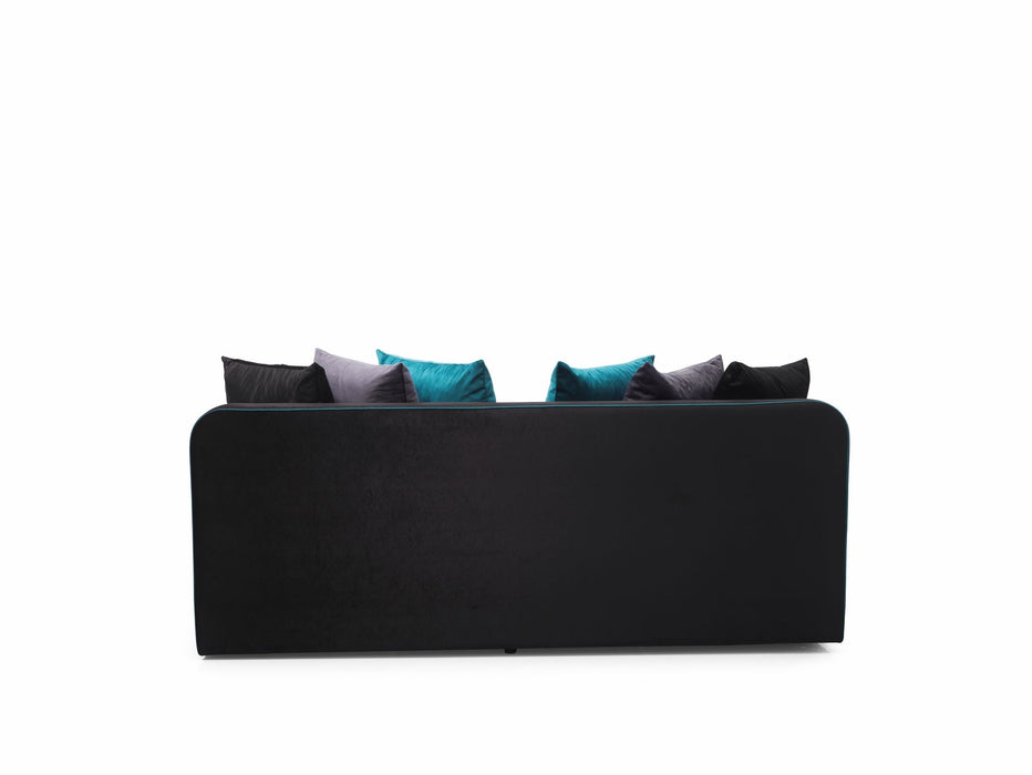 Leptis Black Storage Twin Sofa Sleeper