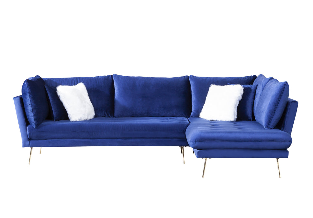 Nessa Blue Velvet RAF Sectional