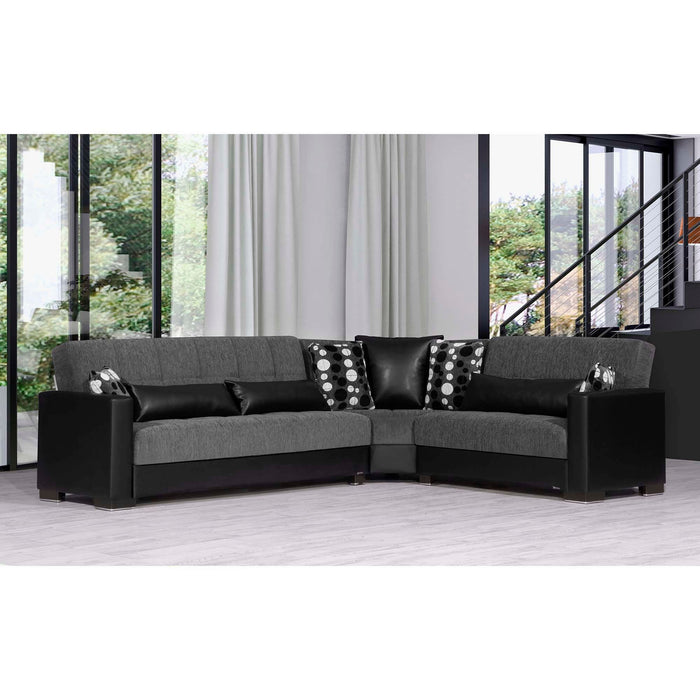 Armada Gray/Black Sectional #18