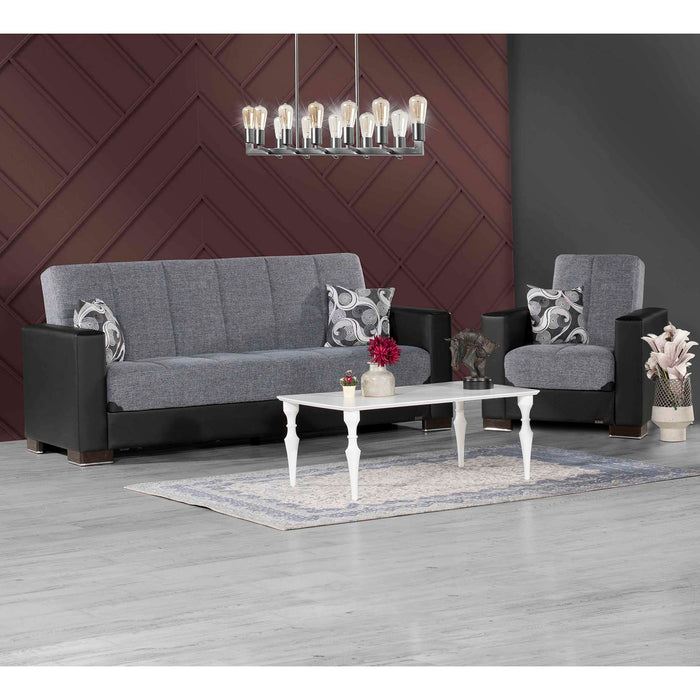 Armada Living Room Set Gray/Black #5 3Pc