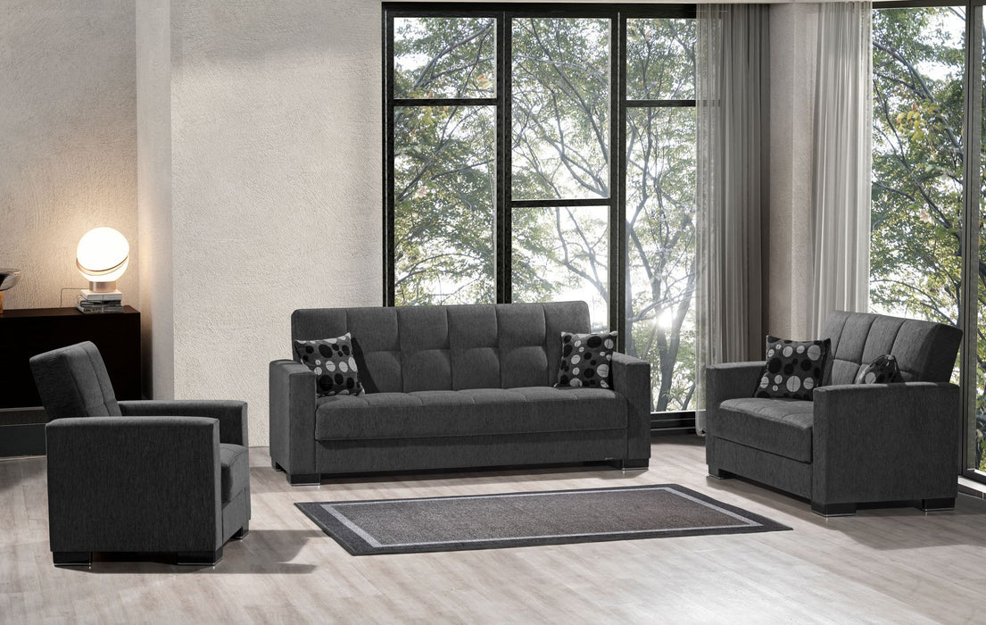 Armada Living Room Set Dark Gray #19 3Pc