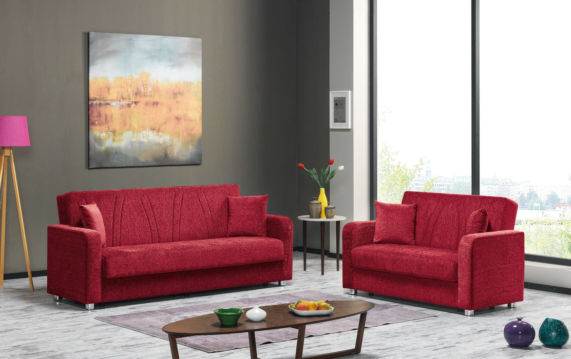 Joker Elegance Red 2Pc Living Room Set