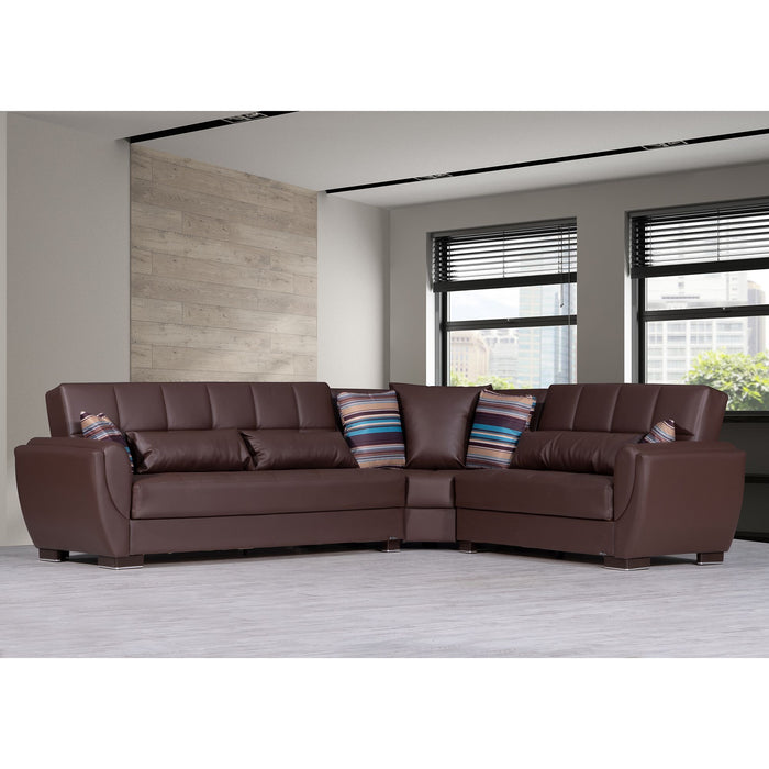 Armada Air Brown Pu Sectional #116