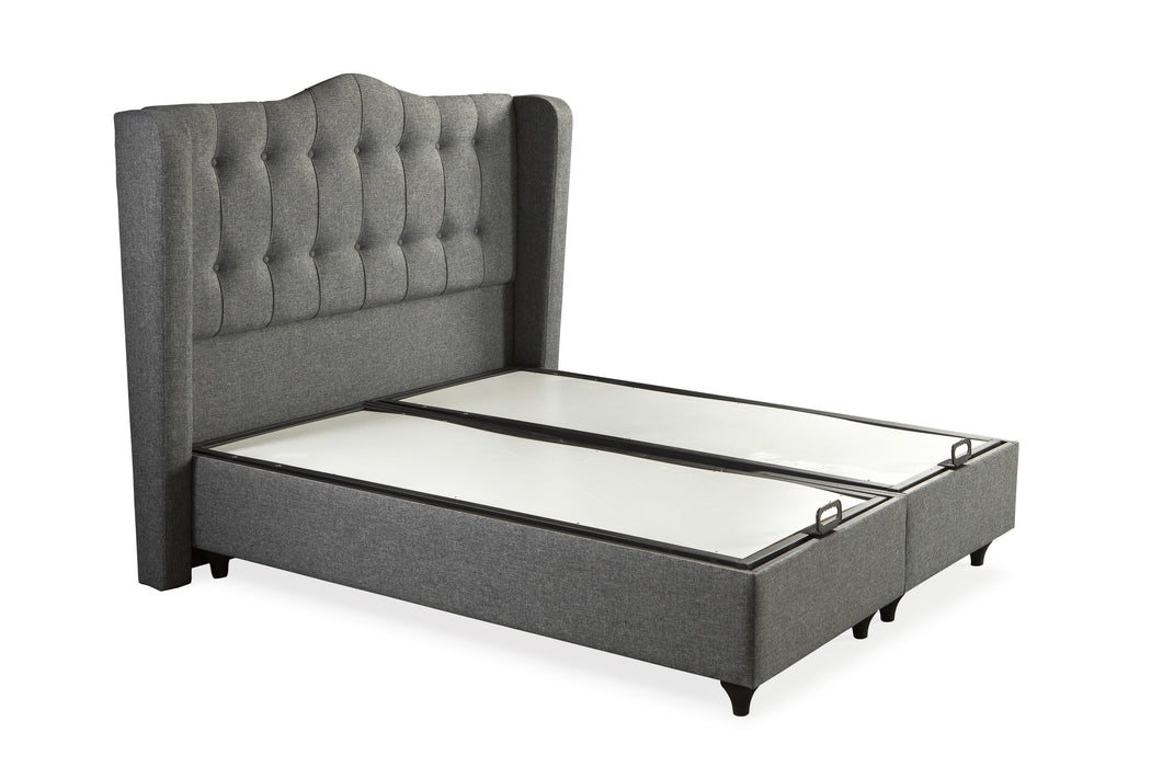 Paris Flex Grey Queen Bed