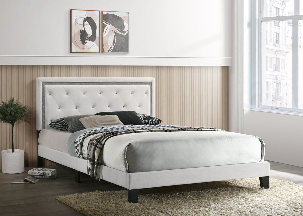 Passion White Twin Platform Bed