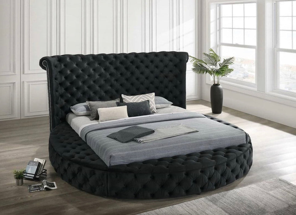 Penthouse Black Queen Storage Platform Bed