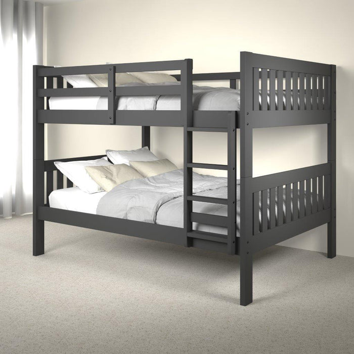 Enna Grey Full Over Full Bunk Bed