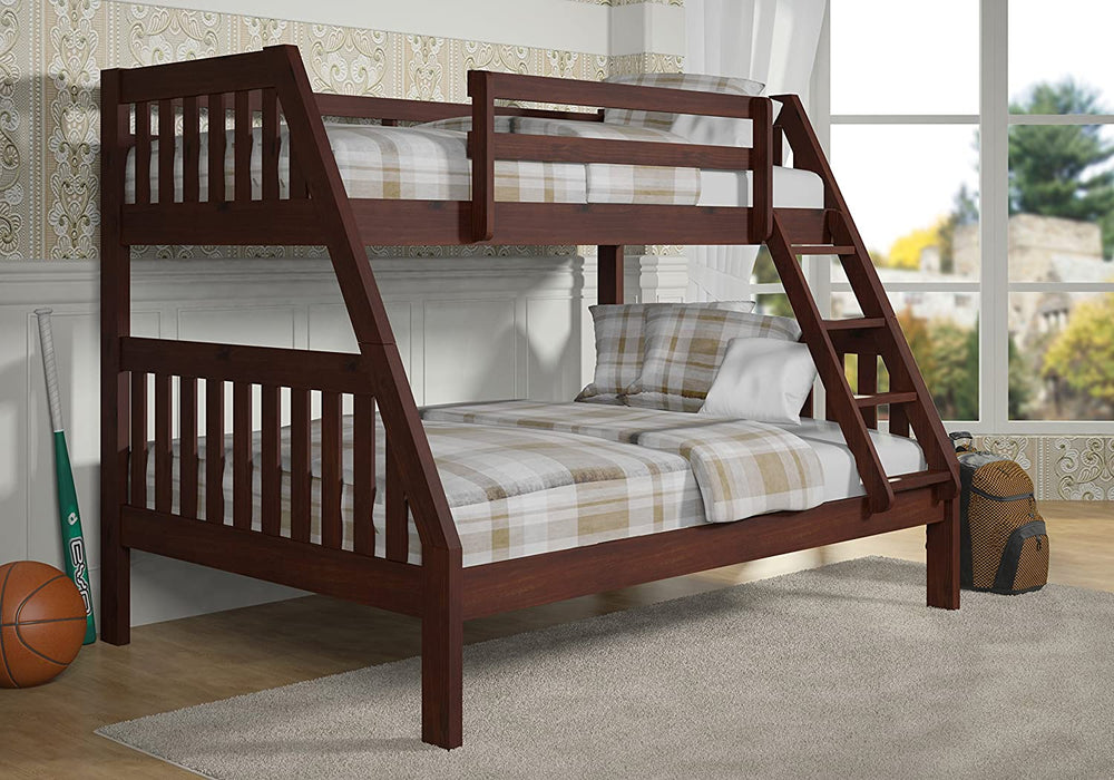 Saga Cappuccino Twin over Full Bunk Bed