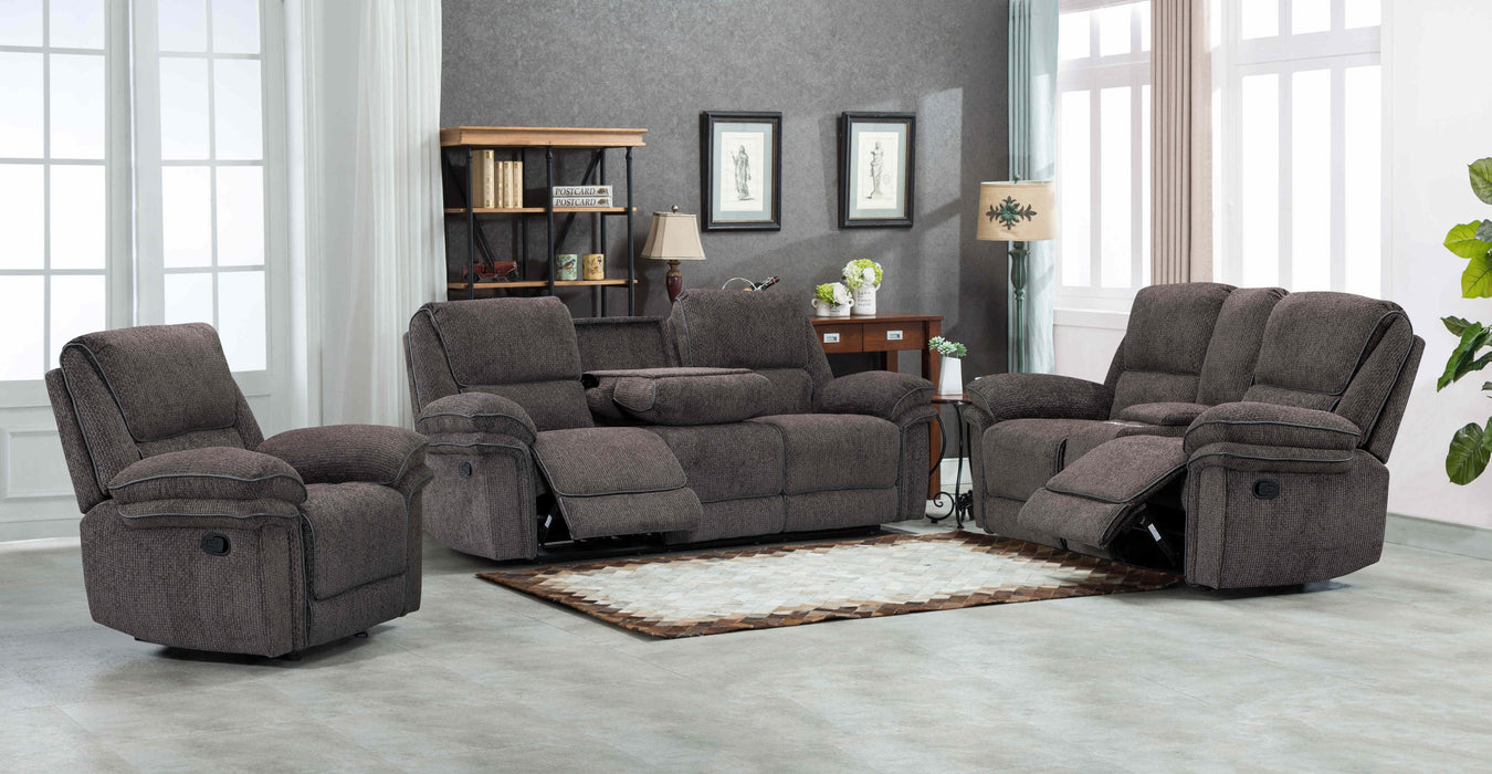 Harper Gray 3-Piece Reclining Living Room Set