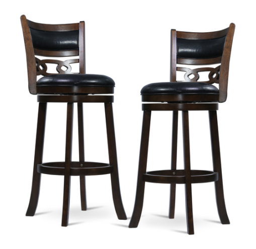 Savor Brown 29" Swivel Barstool, Set of 2