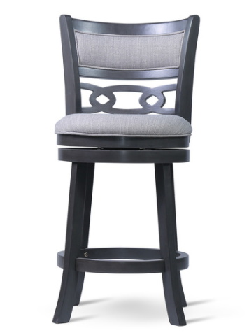 Savor Gray Swivel Counter Chair, Set of 2