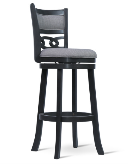 Savor Gray 29" Swivel Barstool, Set of 2