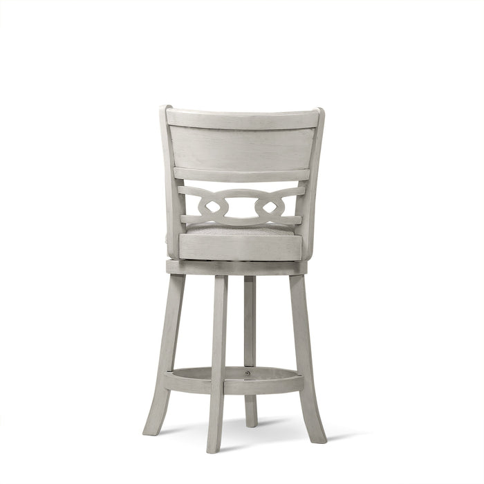 Savor White Swivel Counter Chair, Set of 2