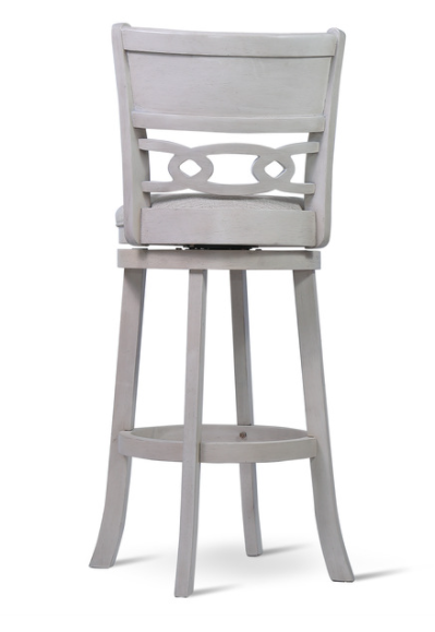 Savor White 29" Swivel Barstool, Set of 2